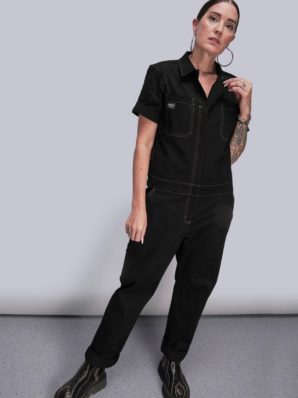WILDFANG The Essential Coveralls in Black
Size Medium